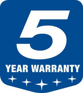 5-Year Warranty
