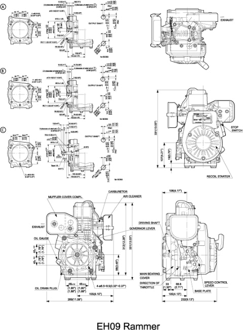 subaru-engines-dimensional-diagram